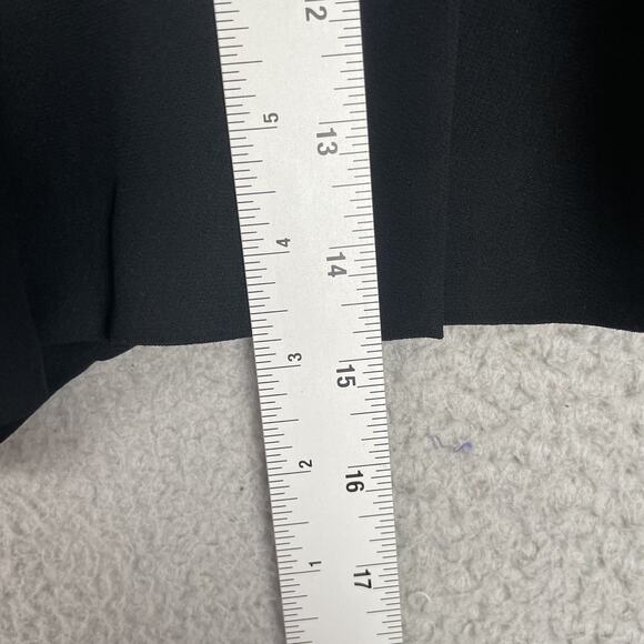 Emporio Armani Shorts Womens 6 IT 40 Pleated Tuxedo Satin Waist Dressy Italy - Picture 9 of 9